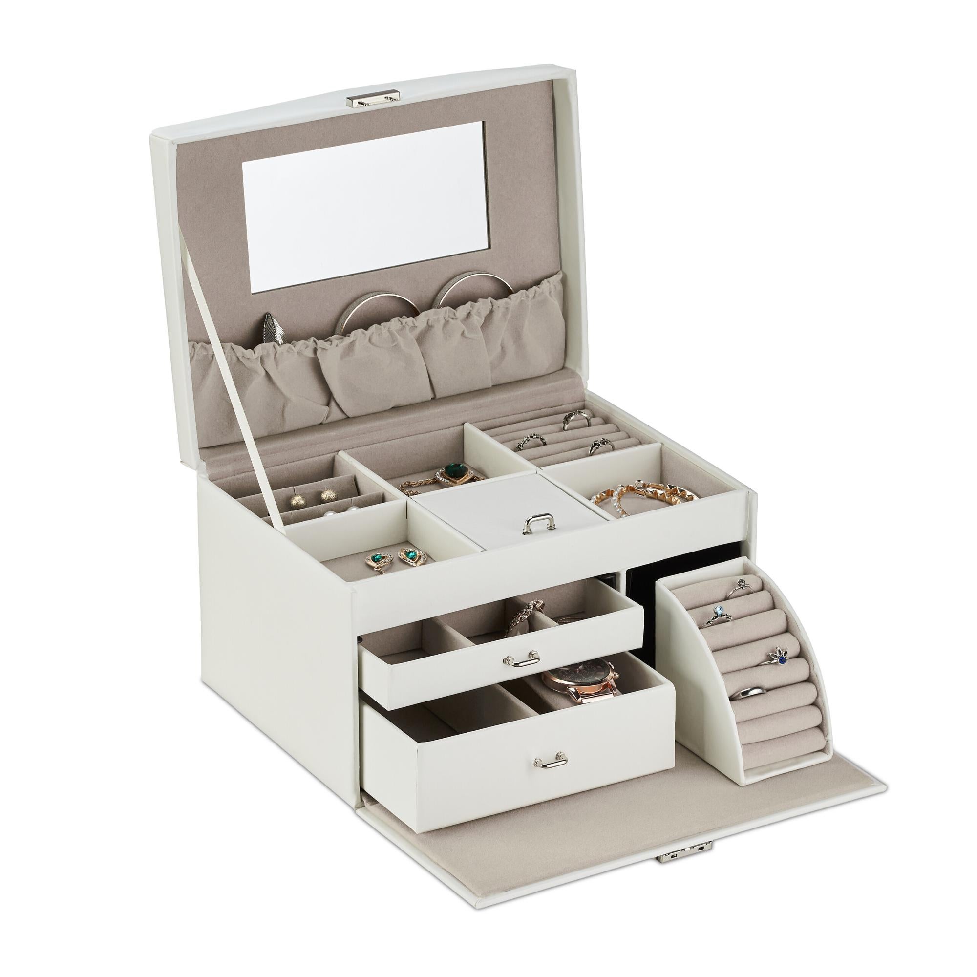 Relaxdays Albero Portagioielli, Set da 2 pz., con Portagioie, per
