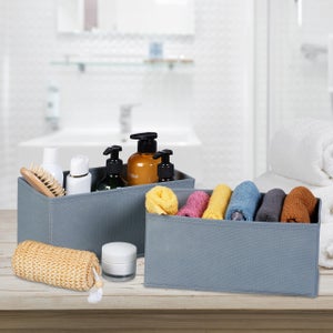 Relaxdays Organizer per Cassetti, Set di Scatole Porta Cravatte