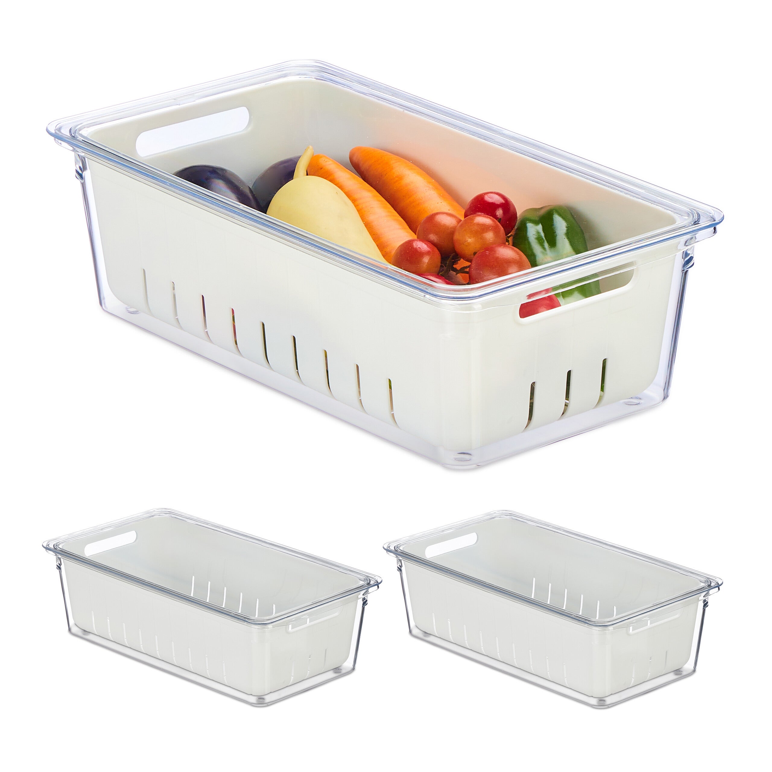 Acquista Contenitori per alimenti per frigorifero Scatole per alimenti  Contenitori con data e coperchio per organizer per frigorifero da cucina