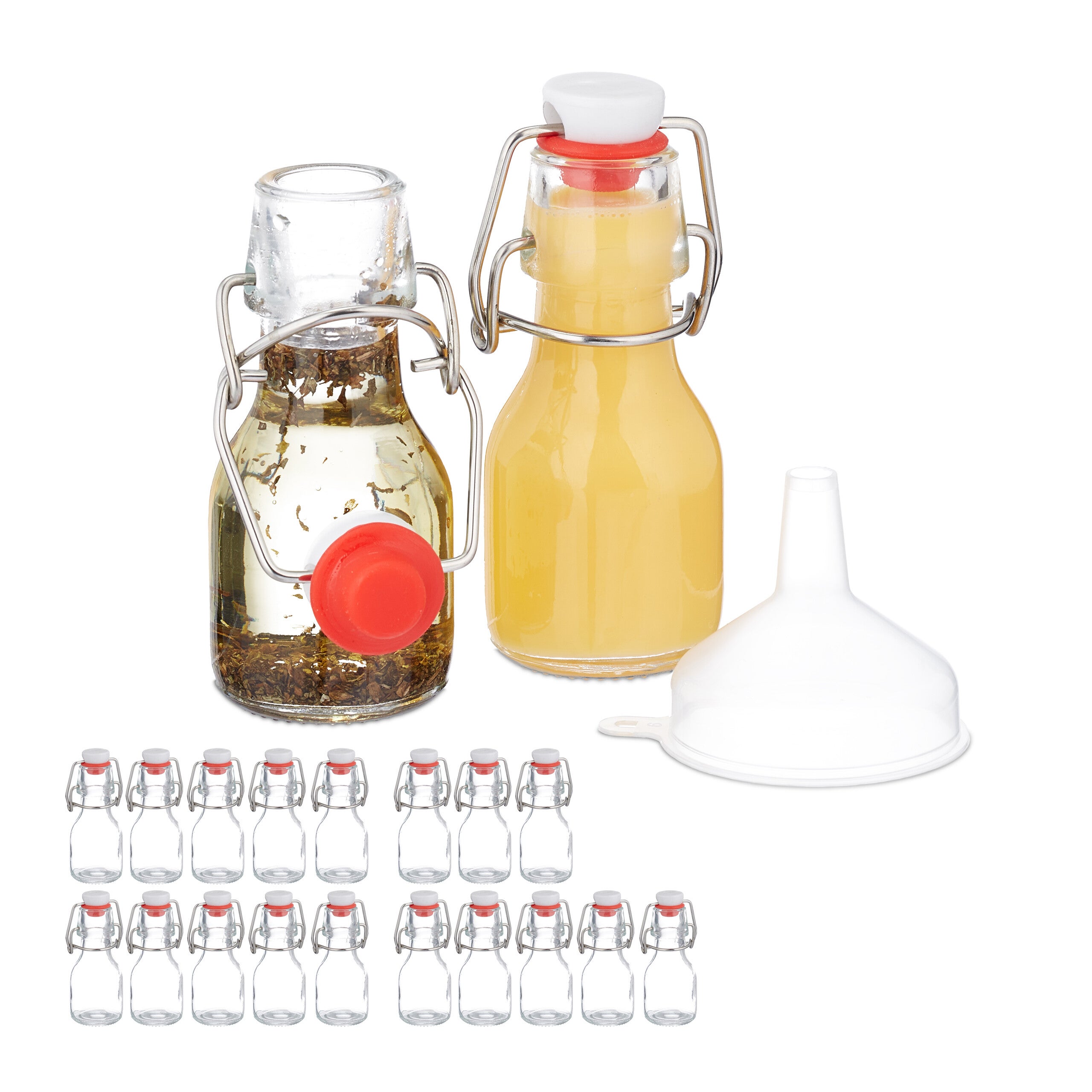 Set Piccole Bottiglie Bottigliette Liquore Olio 60ml Vetro Bomboniere  Matrimonio