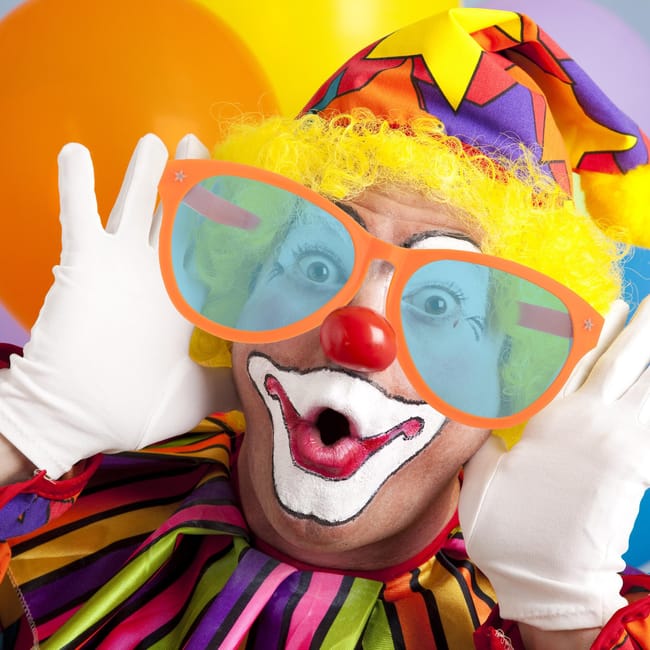Relaxdays Occhiali da Sole Strani per Feste Set da 12 Sunglasses Giganti Finti per Carnevale con Lenti Blu Colorati