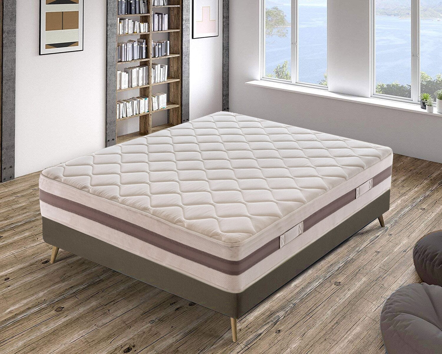 Colchón 160x200 de waterfoam ortopédico - alta densidad - 13 zonas de confort - rigidez h4