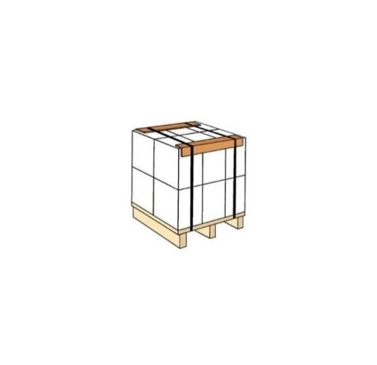 Lot de 5 Cornières compactes en carton pour protection des angles, 45 x 45 x 1200 cm - 2