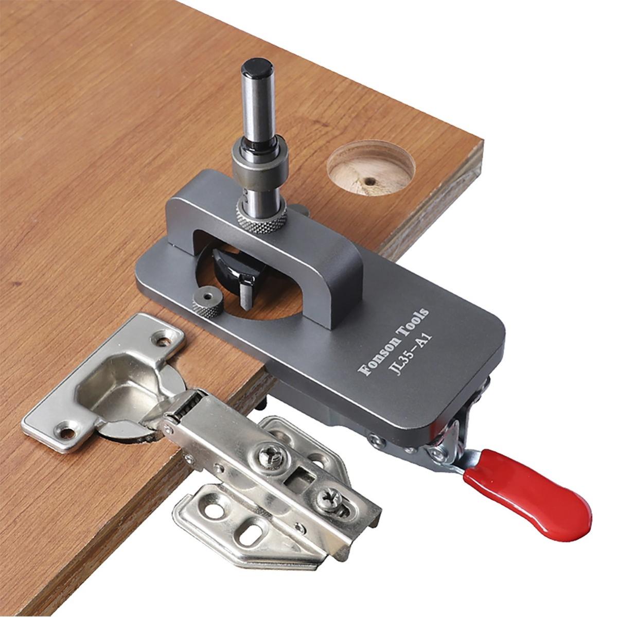 Gabarit de perçage de charnière de 35 mm pour le bricolage du bois. | Offre exclusive - 2