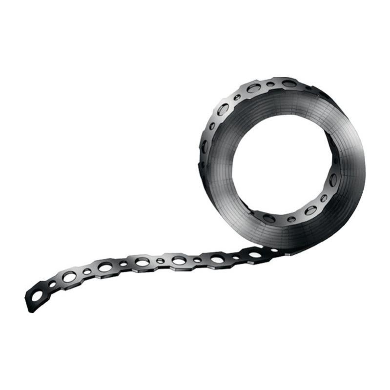 Ruban De Ventilation KeyMet – 15x0,8 Mm, Galvanisé, 3 Mètres – Avec Connecteurs