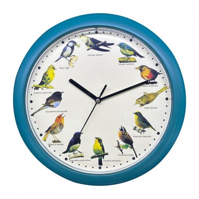 Horloge Chant D'Oiseau Herzberg HG03718-BLU - Horloge Mélodieuse Éducative Pour Enfants Et Adultes