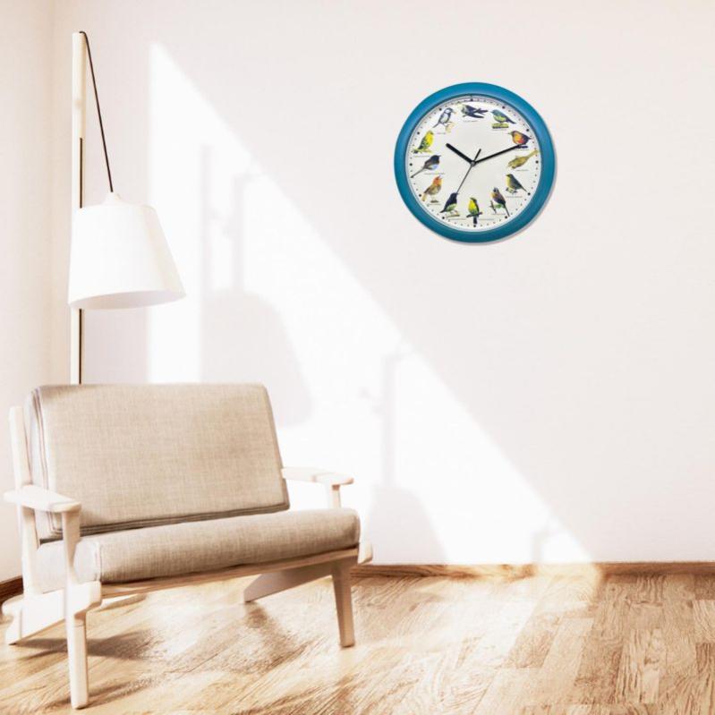 Horloge Chant Oiseaux Herzberg Bleu - 12 Mélodies D'oiseaux Différentes à L'heure
