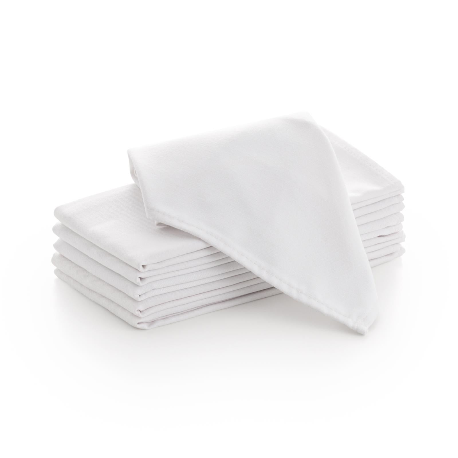 Tovagliolo bianco, cotone, 50x50 cm per ristorazione Panarea | Martini