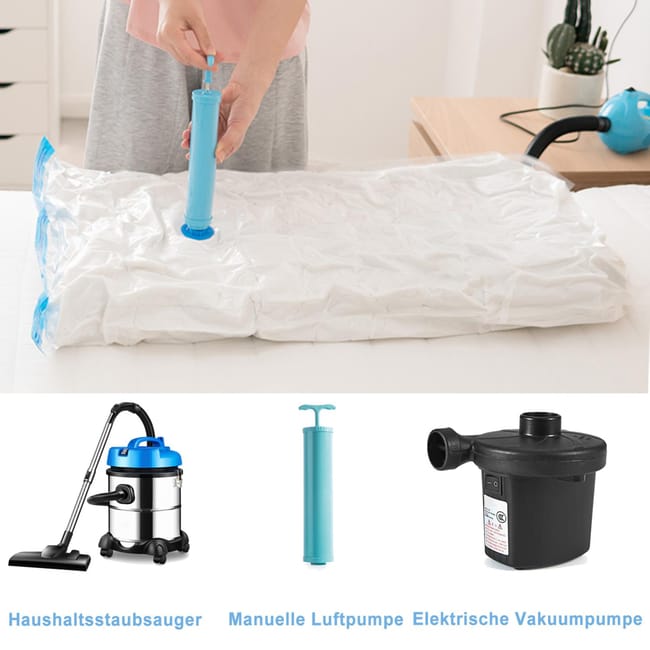 Sacs de Rangement Sous Vide Lot de 12 Housses de Rangement Sous