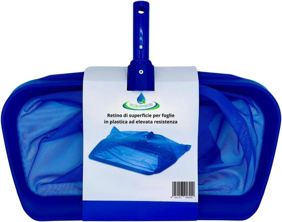 Retino Per Piscina 48cm - Rete Skimmer Per Foglie E Detriti, Adatto A Piscine, Stagni E Fontane