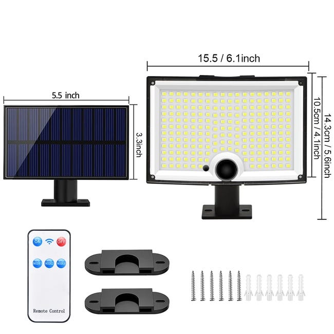 FISHTEC Lampe Torche a Detecteur de Mouvement - Angle Detection 60 - 15 LED  - Rechargeable - 2 Modes d'eclairage - Batterie 3,7 V - 15 CM - Blanc