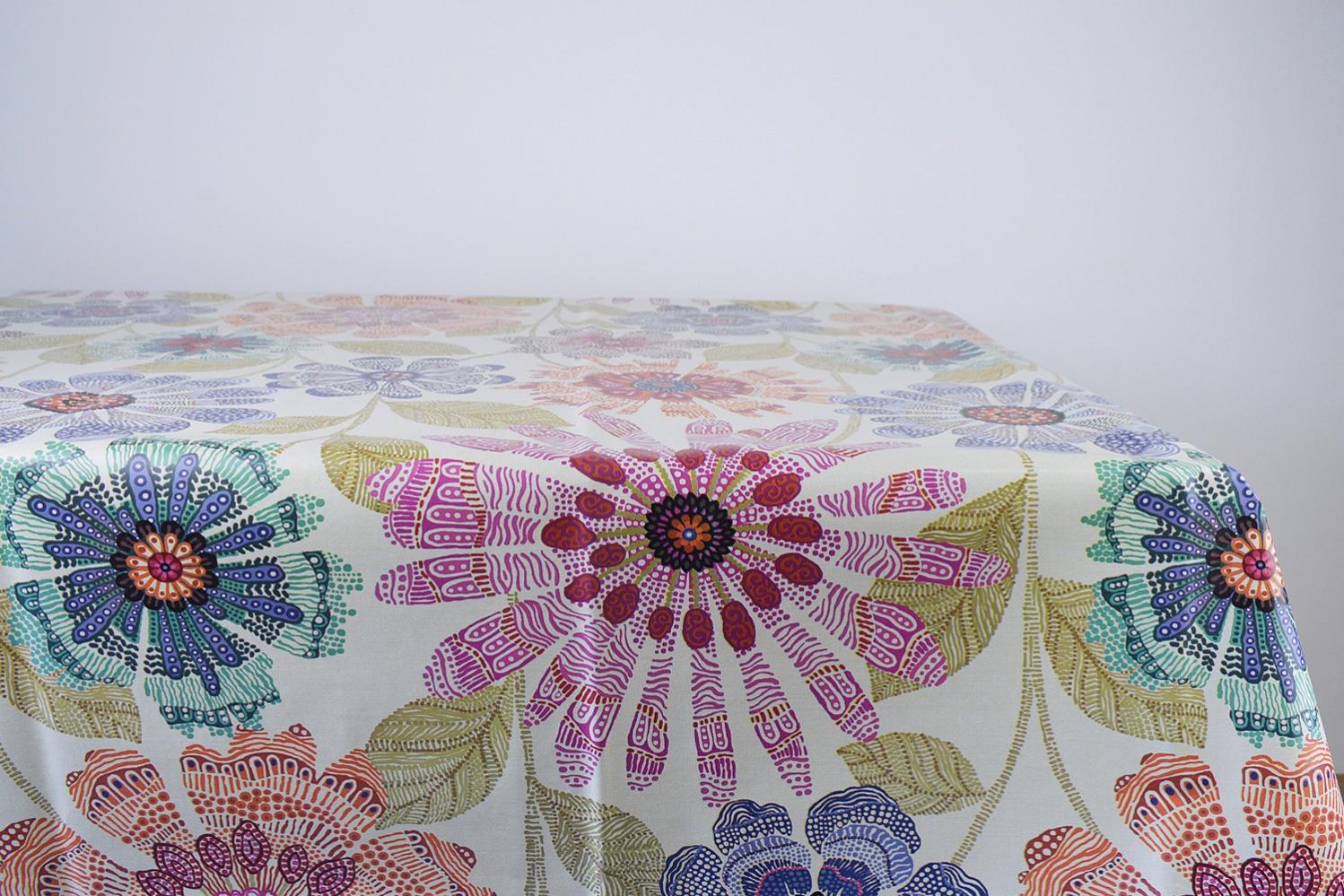 Tovaglia Rotonda Douceur D'Intérieur In PVC: Pratica, Impermeabile E Stilosa (Diametro 160 Cm, Fantasia Multicolore)