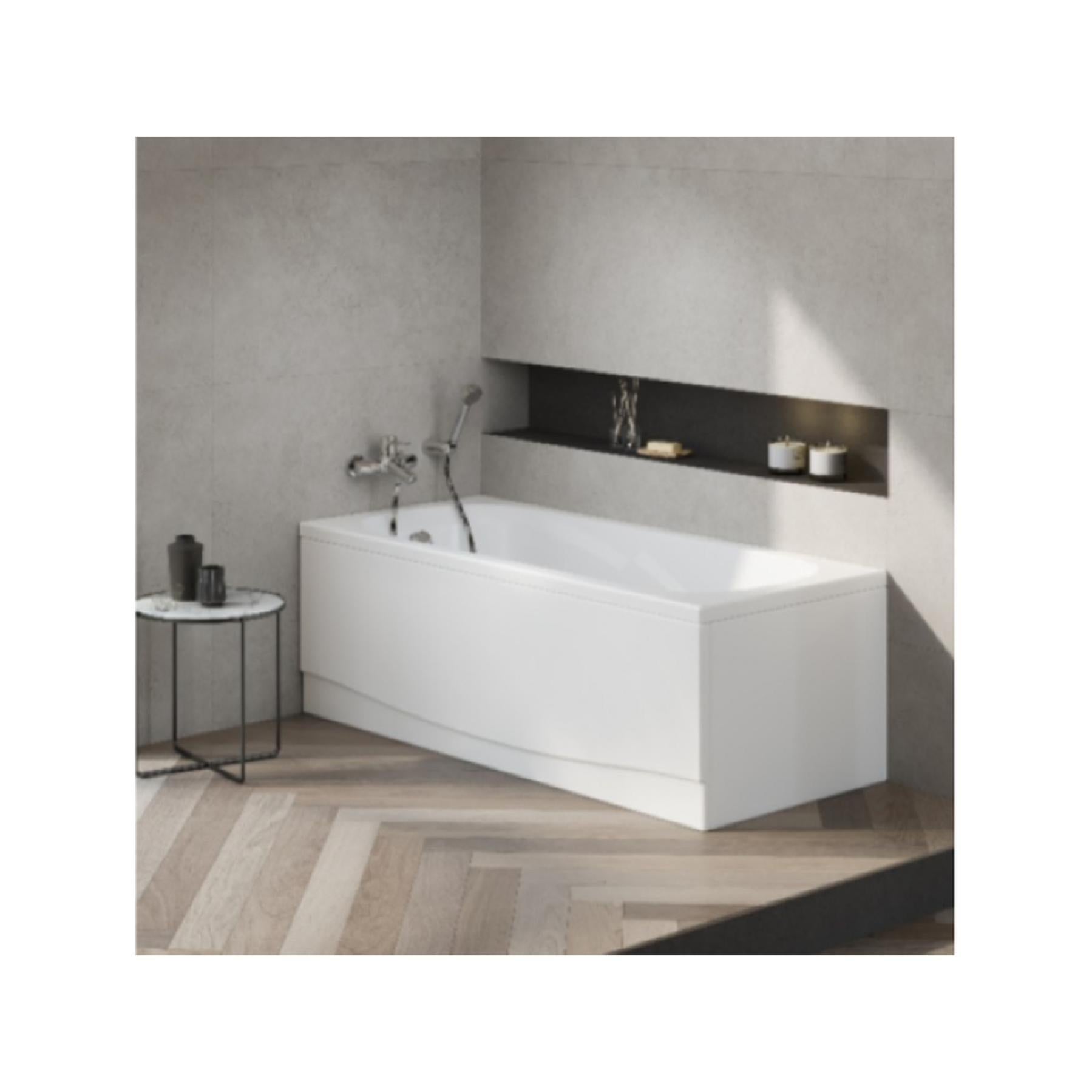 Baignoire acrylique Haute Densité Gamme PRO SANINDUSA Eva 160x70 blanche livrée avec tablier
