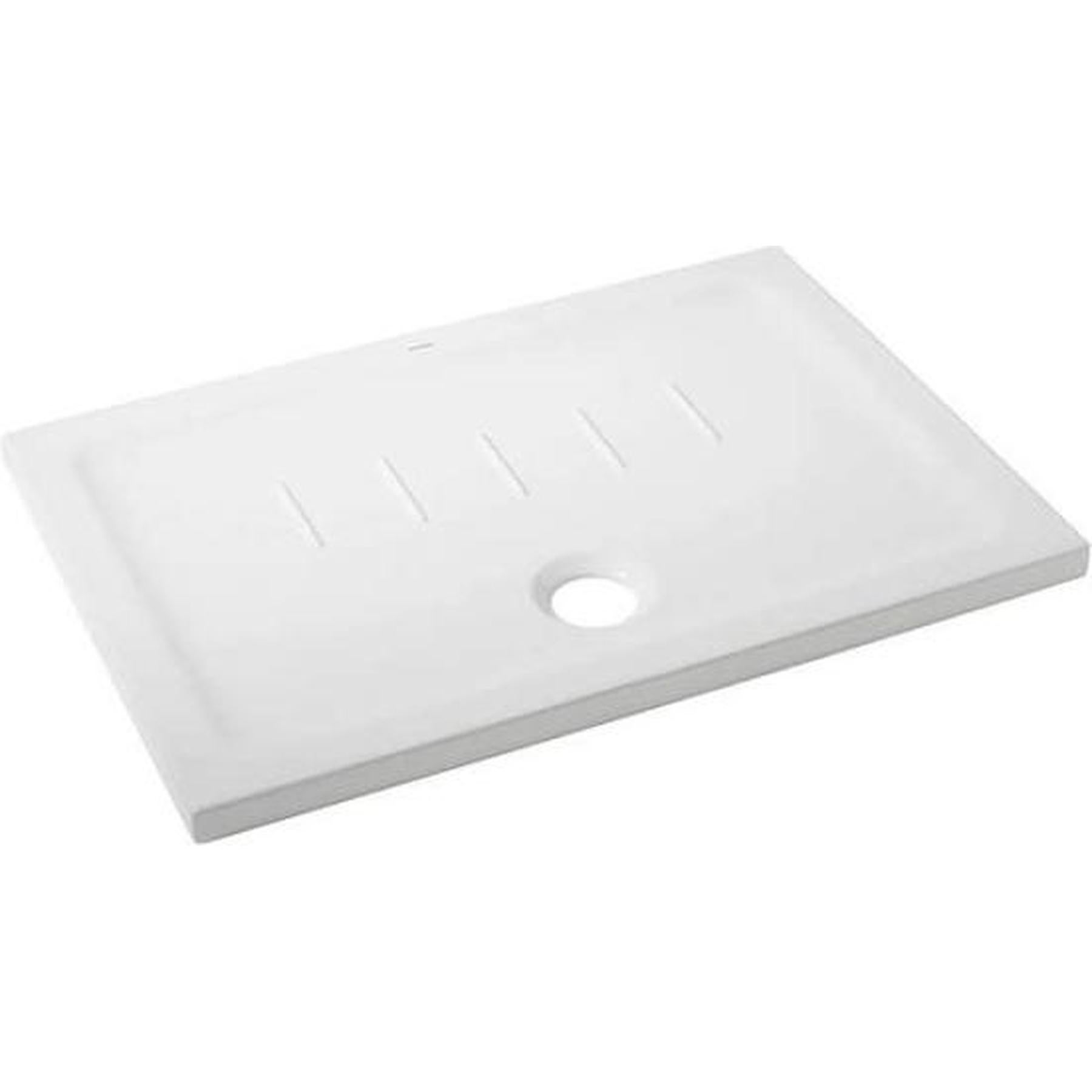 Receveur de douche céramique traditionnelle Gamme PRO SANINDUSA 100x90 Waterline couleur blanc
