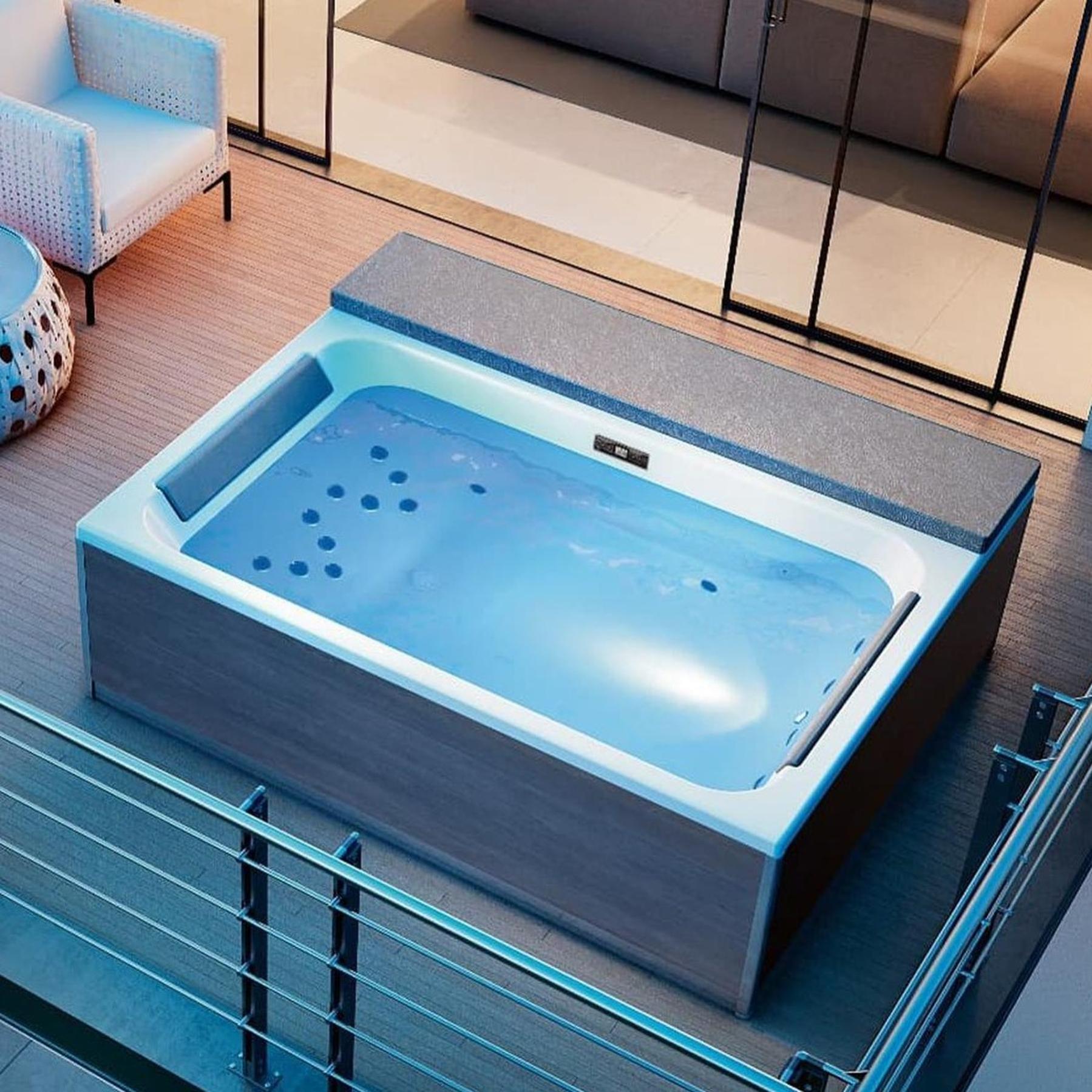 Spa & Wellness By Spa Week Spa Kinedo Magic Spa+ 2 Places Bois Foncé Tête A Gauche | Leroy Merlin