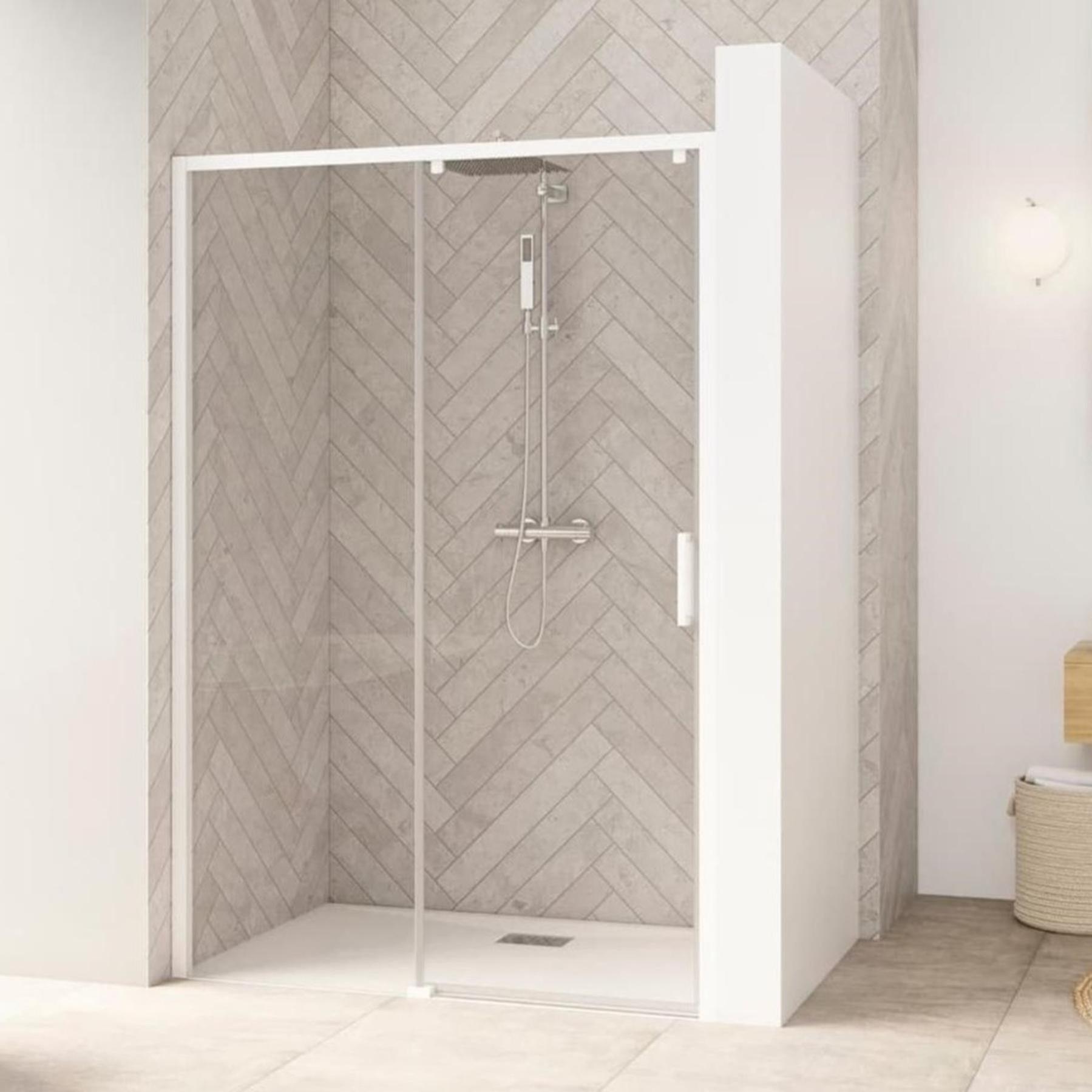 Porte de douche coulissante Kinedo SMART Design sans seuil PMR L 180 cm
