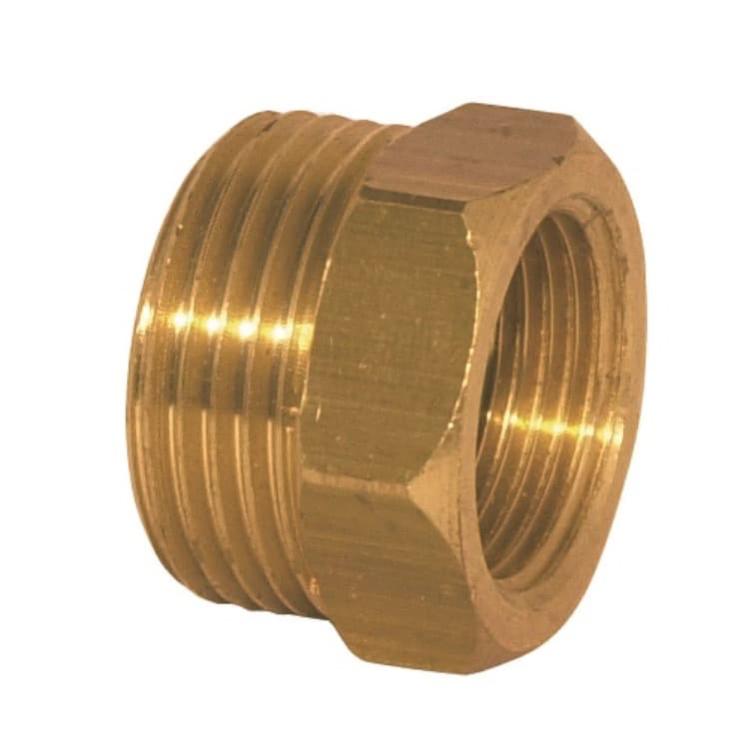 Gardening Will - 5 Giunti Dritti In Ottone Da 1,2 Cm Per Tubi | Raccordi Per Acqua E Aria | Con 10 Morsetti Inox | Riparazione Giardino