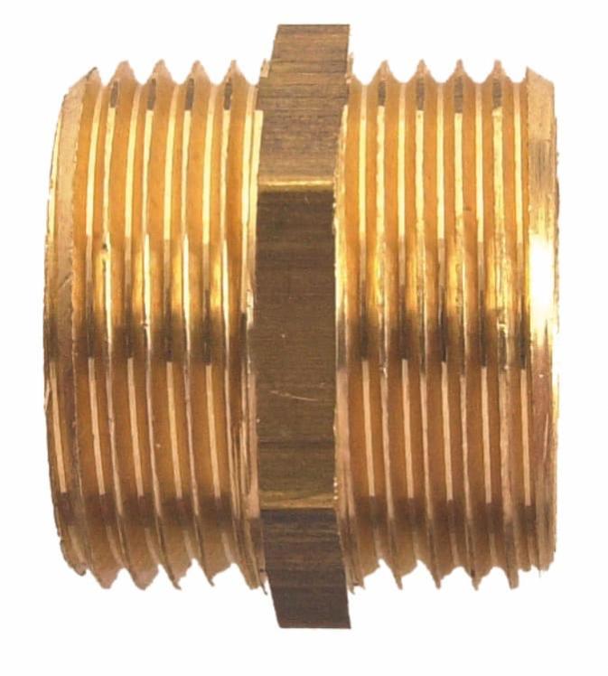 3 Raccords Double Mamelon 1 Pouce Laiton - Filetage Mâle AG/AG Pour Plomberie