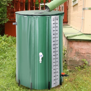 Récupérateur d'eau de pluie pliable 380 L, Cuve Eau Jardin - 70 x