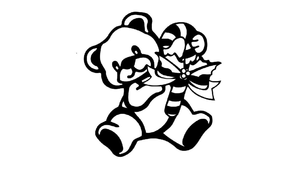 Décoration en Métal Nounours 4, Métal, Noir, EPIKASA Leroy Merlin