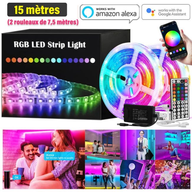 Ruban Rgb 150 Led 500cm Telecommande Ruban Rgb 150 Led 500cm Telecommande