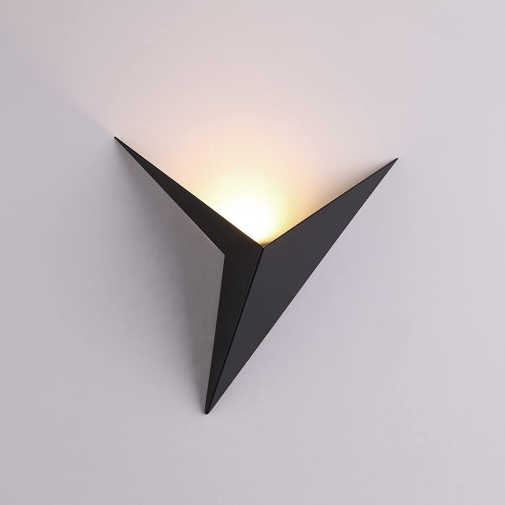 Aiskdan Applique Murale Led Moderne W Triangle Blanc Froid K