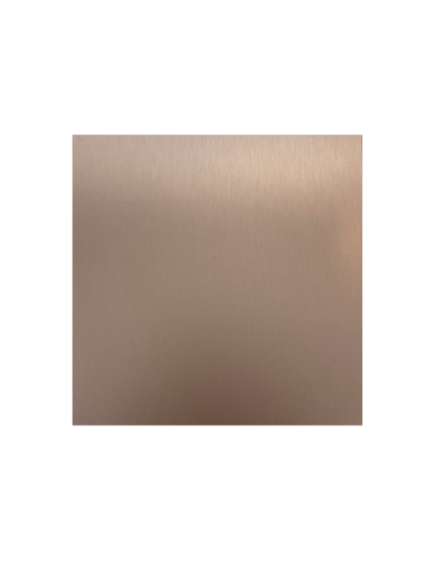 Plaque inox brossé grain 220 Dimensions : 100 x 50 cm - Epaisseur : 0