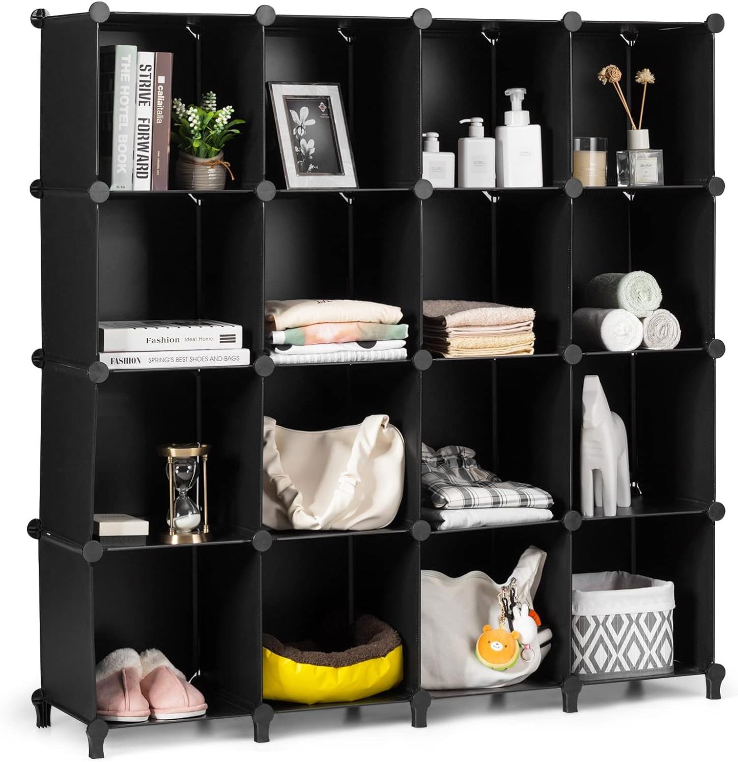 Armoire à 6 Cubes Modulable DIY - 105 X 70 X 35 Cm, Plastique | Rangement Vêtements, Jouets, Livres