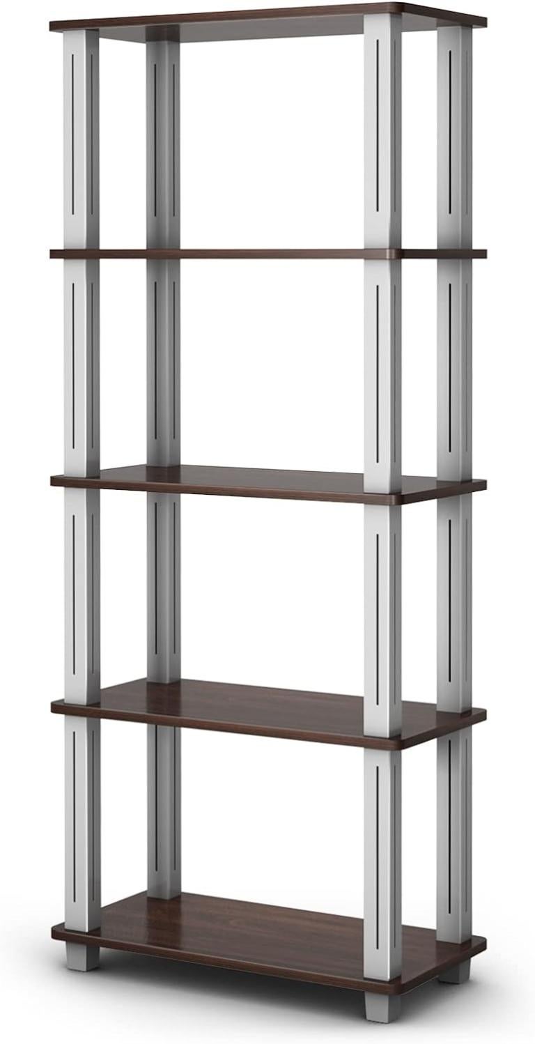Étagère d'angle à 4 Niveaux Support de Rangement en Métal Capacité 720Kg Kits Anti basculement