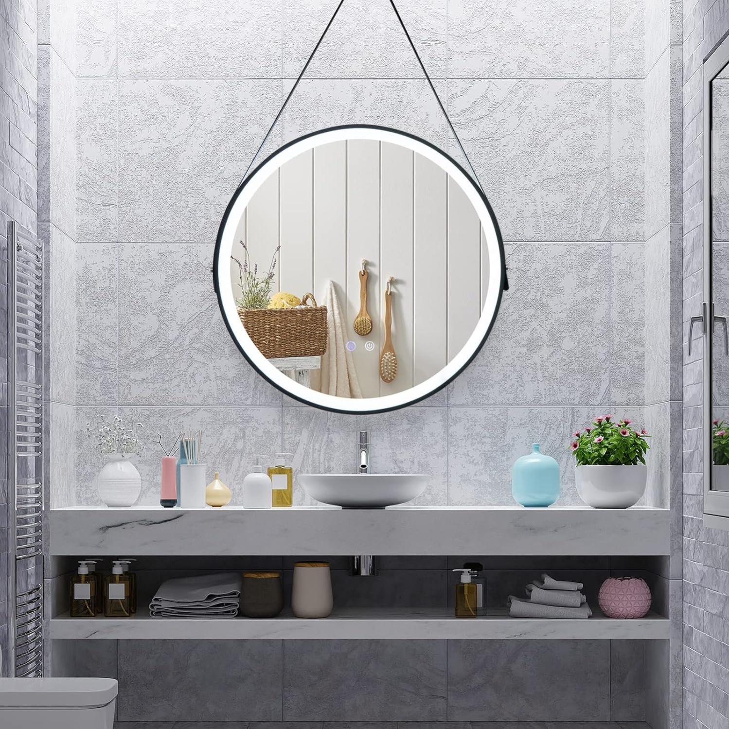 Miroir LED 110 cm demi cercle - TOT'S