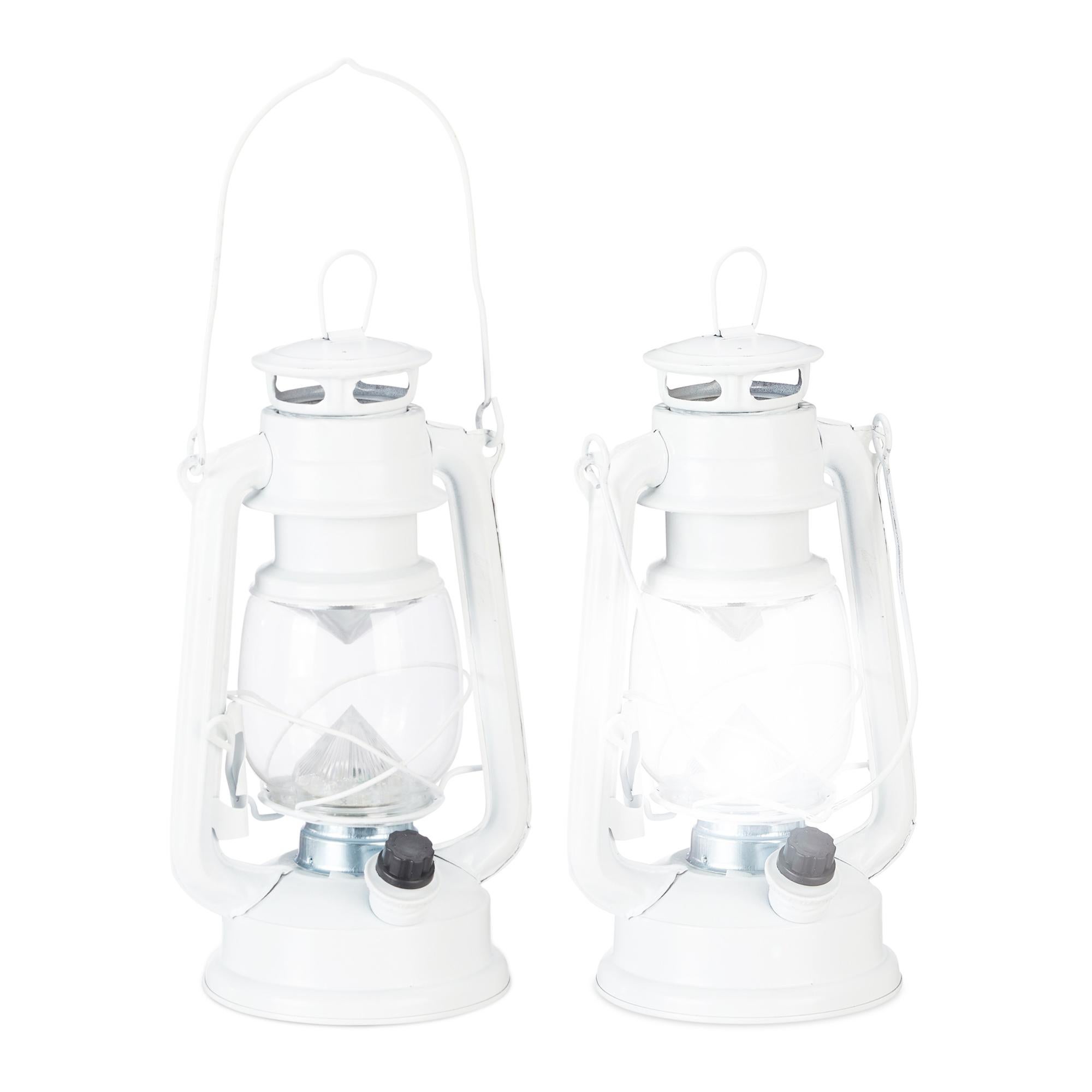 4X Lampe-tempête LED, Lanterne Retro comme décoration de