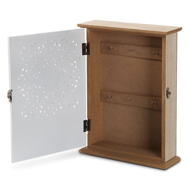 TIENDA EURASIA Colgador de llaves pared con 6 Ganchos MDF Mandala Leroy Merlin