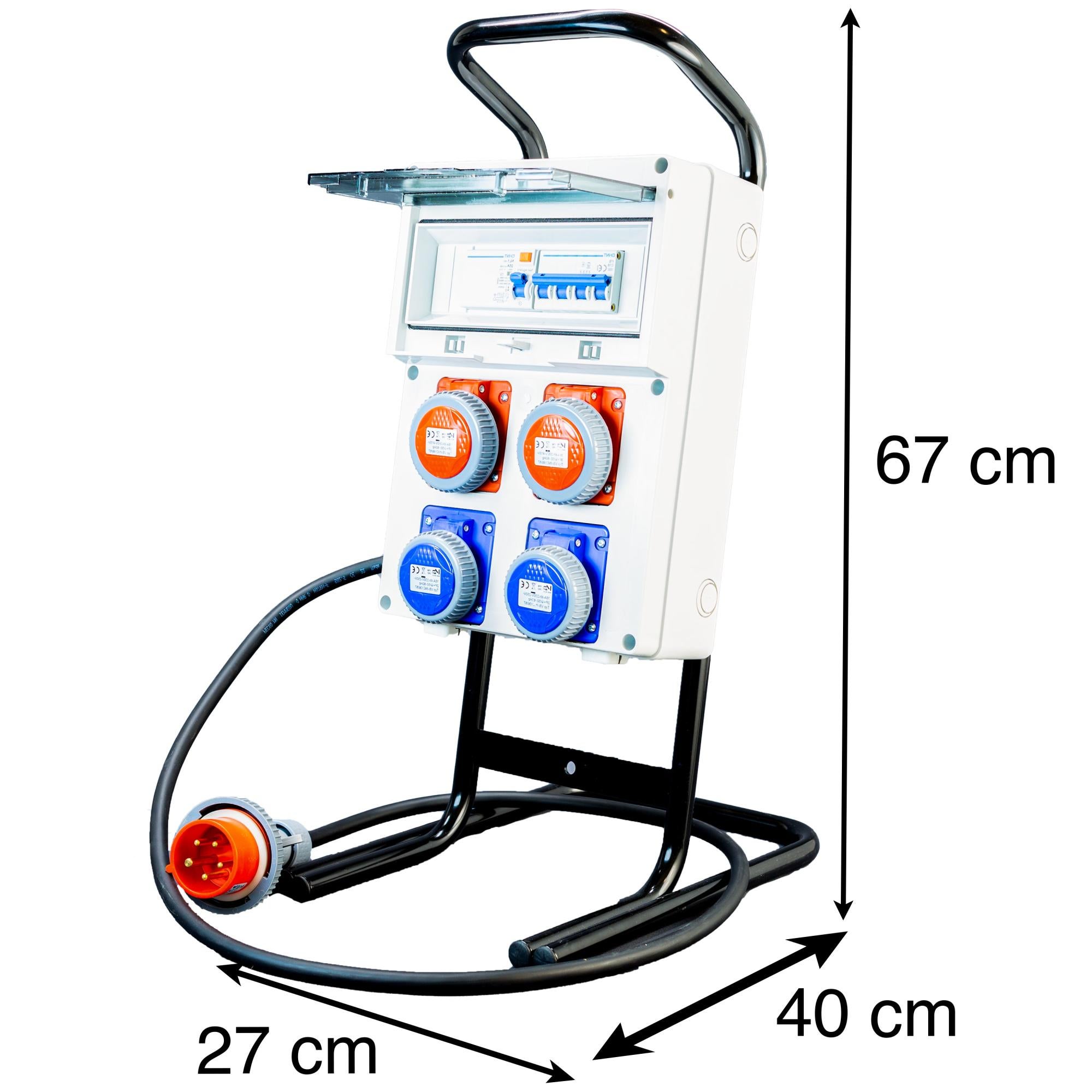 Quadro Elettrico Da Cantiere Munloo - 16A, 220V, Con Prese Industriali, Per Interni Ed Esterni - Foto 3