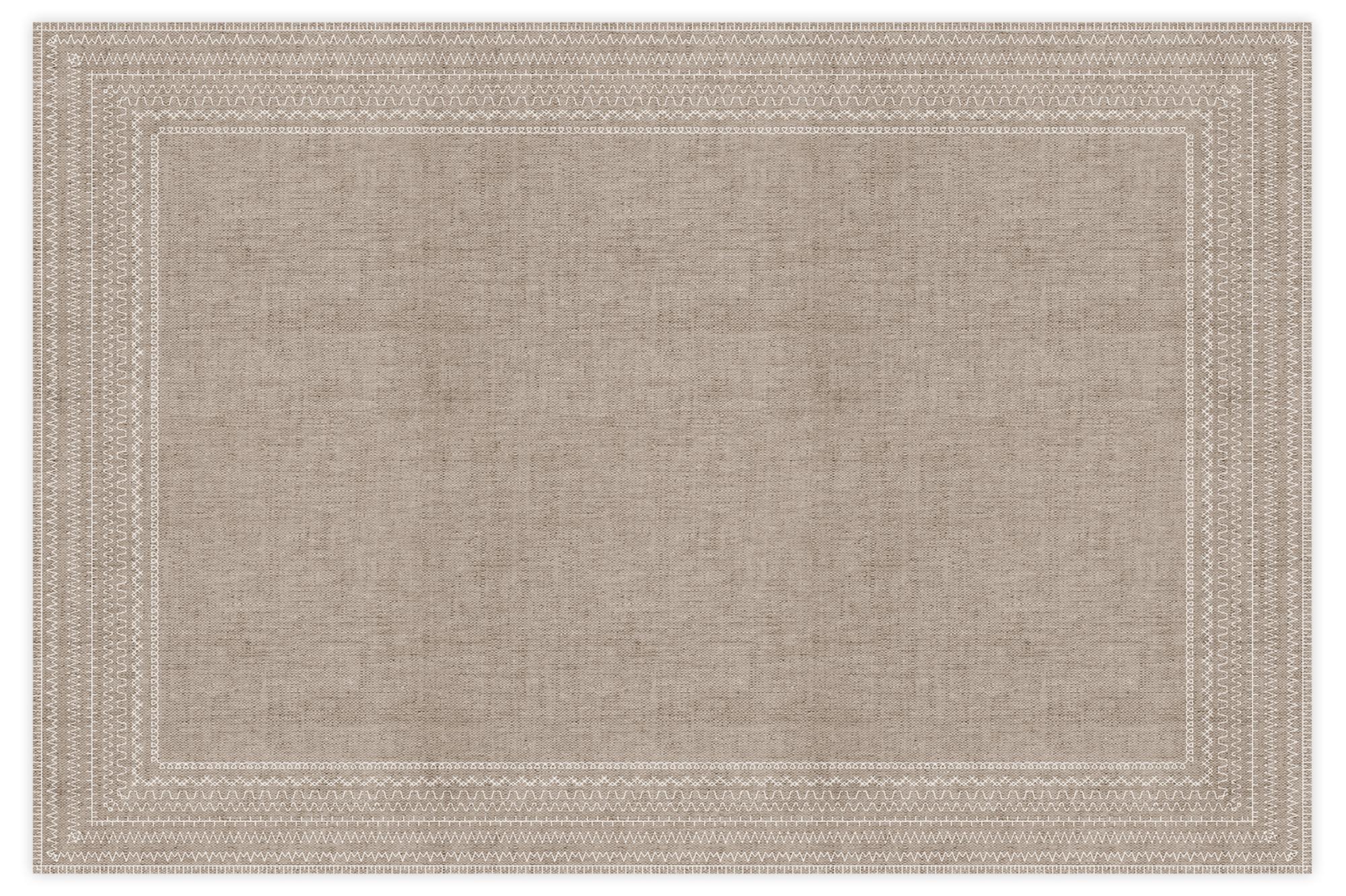 LUSHVIDA Tovaglia rotonda impermeabile in vinile con bordo elastico in plastica per tavoli fino a 114-142,2 cm, colore grigio argento