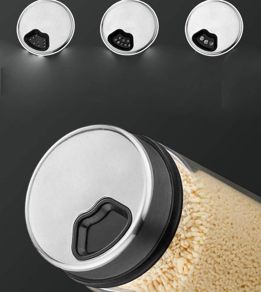 COM-FOUR® 2x shakers à épices en verre coloré - salière et poivrière de COM-FOUR® 2x shakers à épices en verre coloré - salière et poivrière de