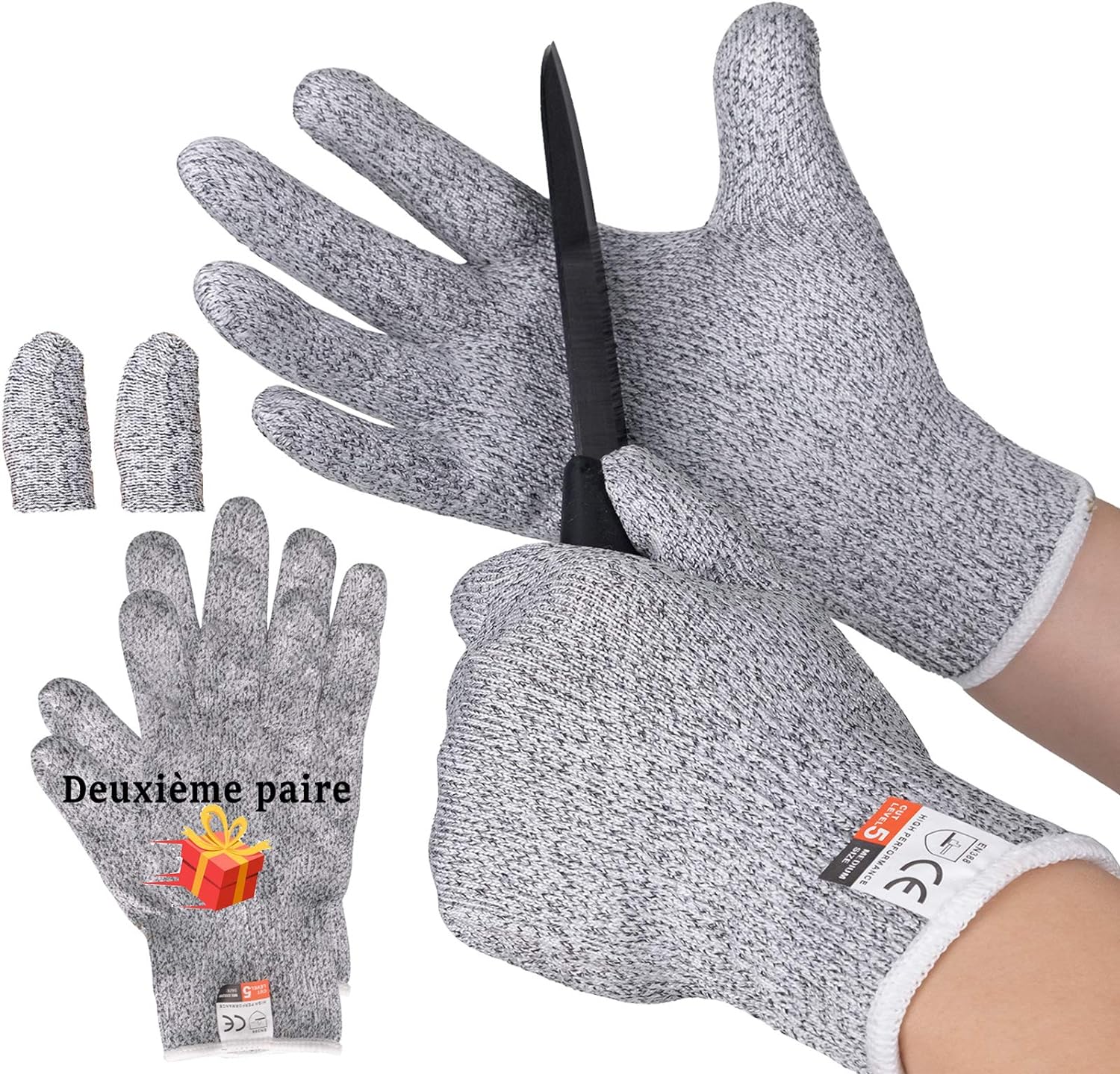 Gants de travail anti coupure sale