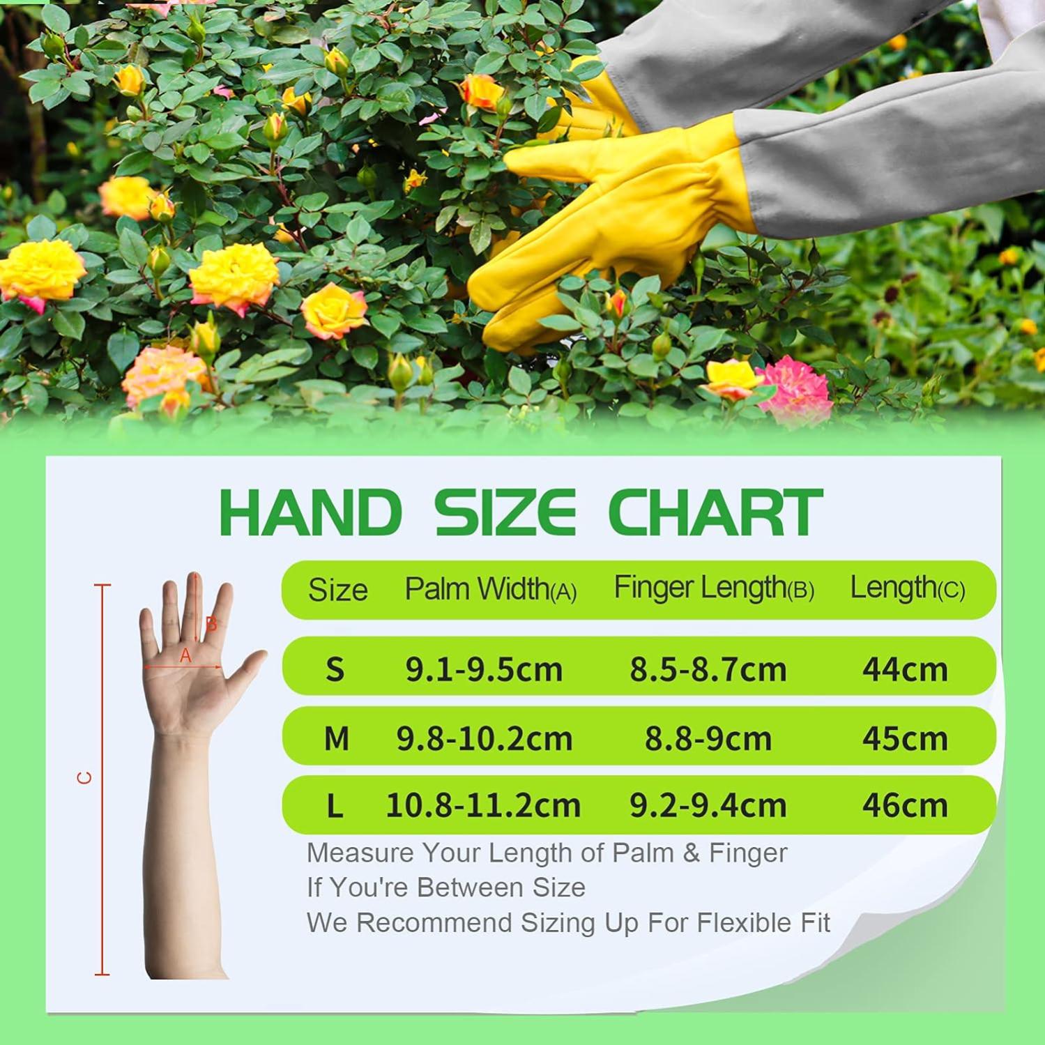 Gants Jardinage Femme/ Homme Gants De Jardinage Cuir - Cadeau Jardinage Outillage Gants Anti Coupure Gants Rosiers Epineux Outils Jardinage (M) - 5