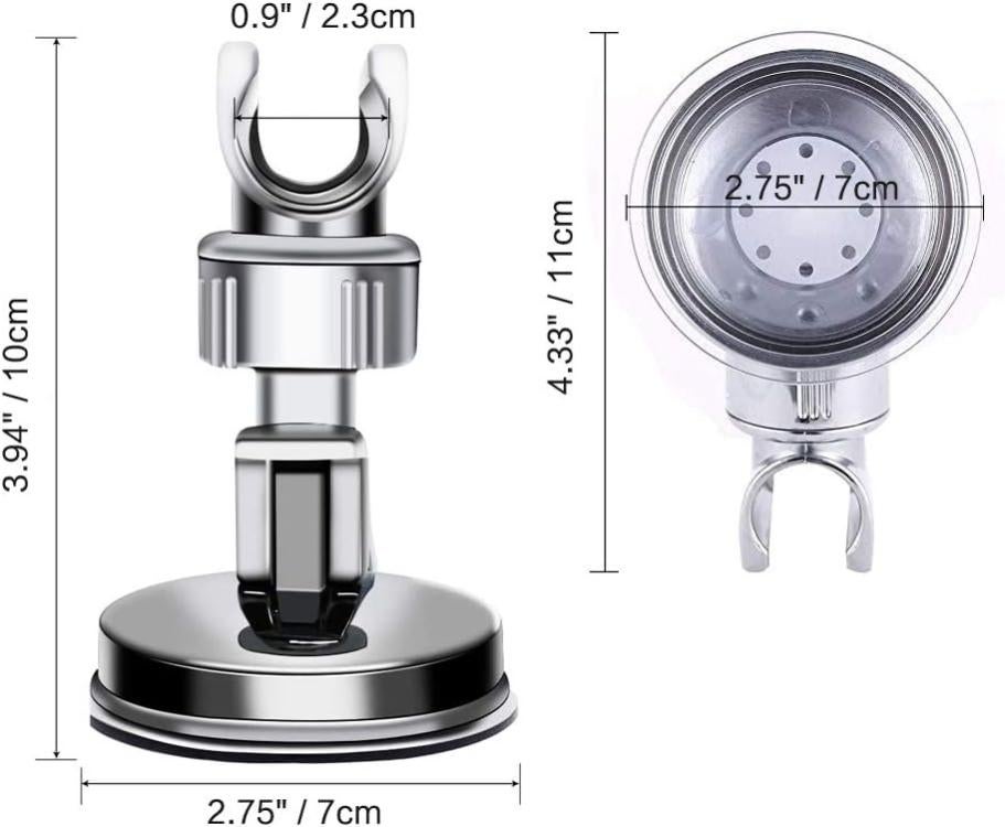Support de pomme de douche support de douche barre de douche 360°pour douchette ou pommeau de douche - 2