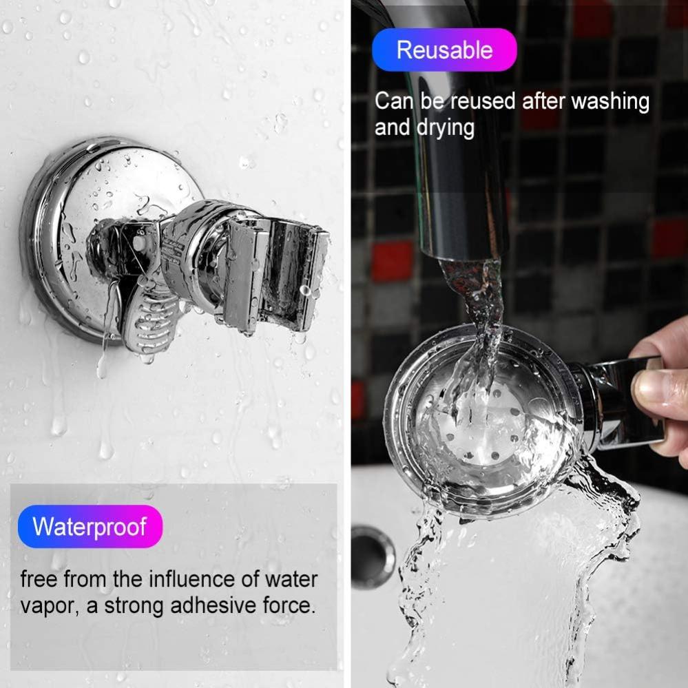 Support de pomme de douche support de douche barre de douche 360°pour douchette ou pommeau de douche - 5