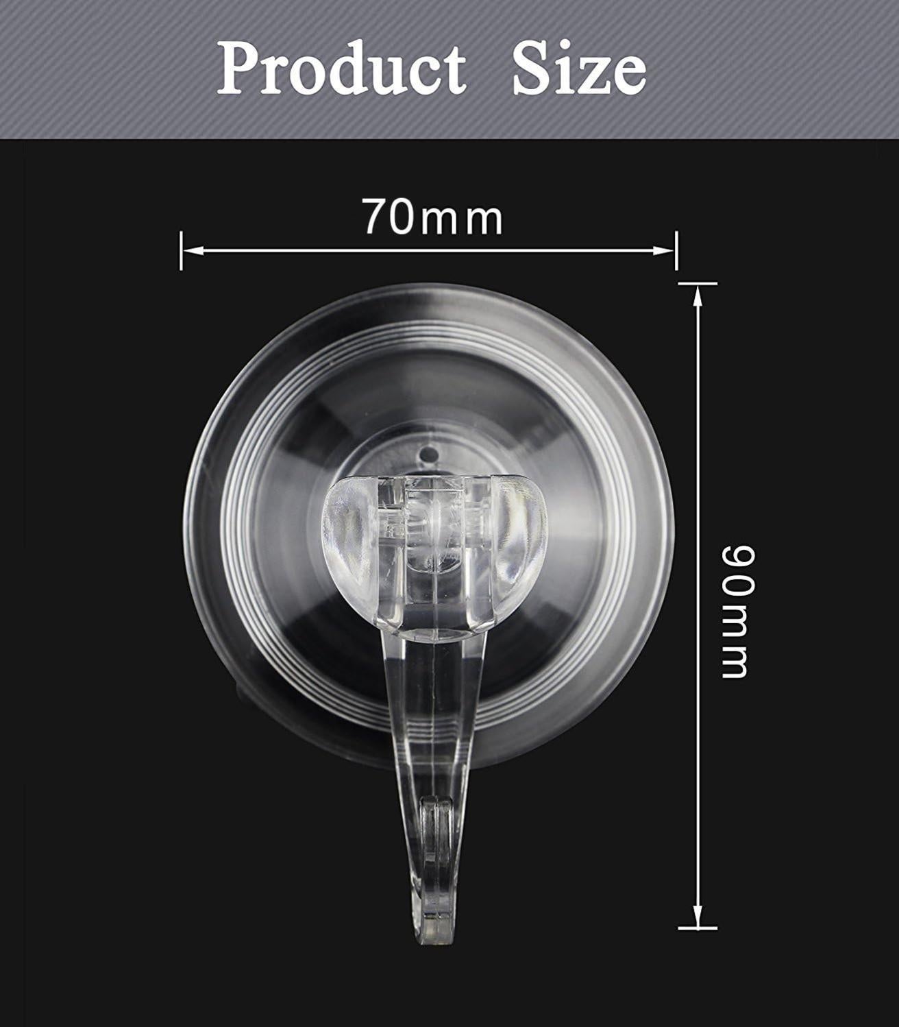 6 Pièces Crochet Adhesif Mural,Ventouse Crochet Vitre,Accroche