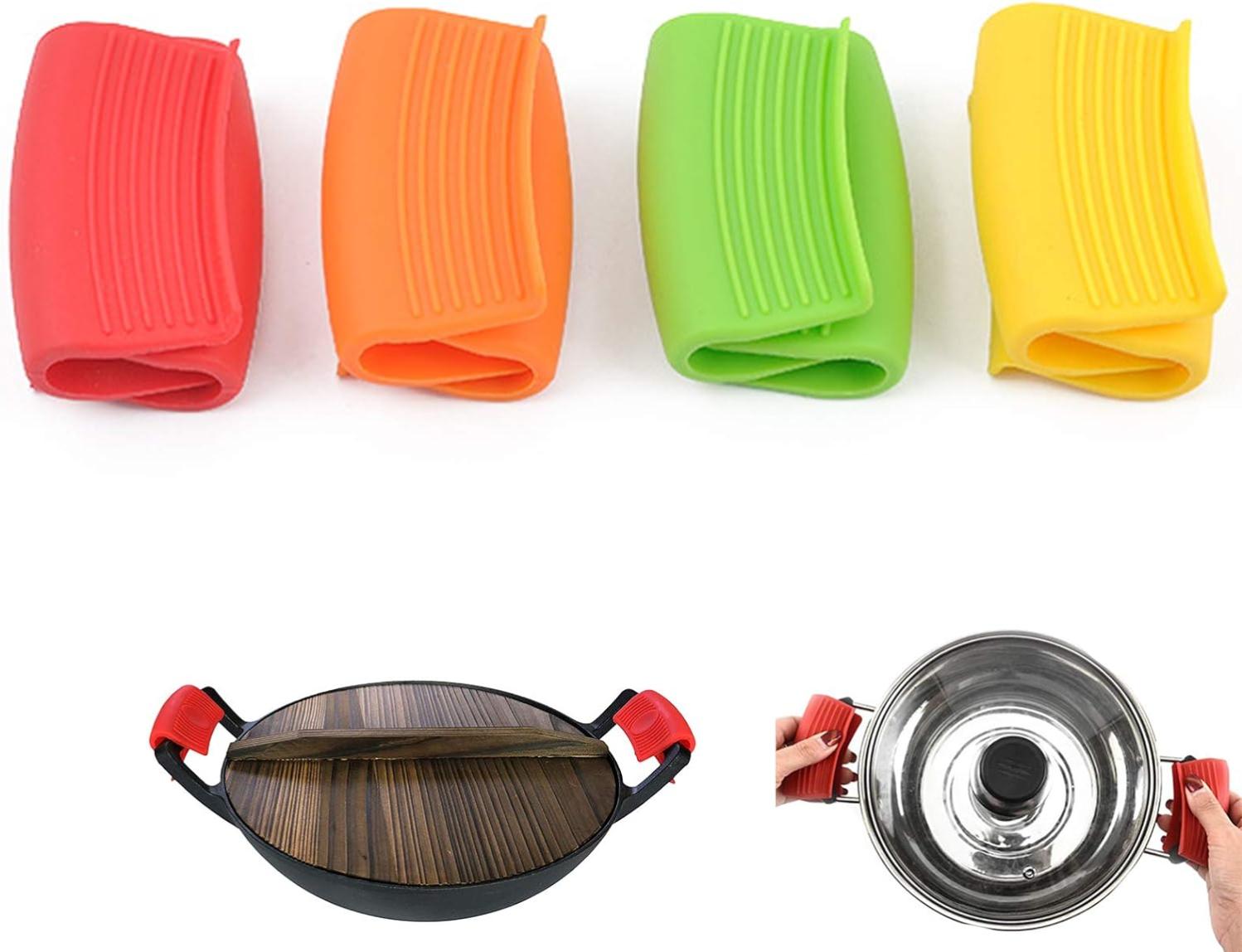 Paire De Maniques De Cuisine En Silicone Résistantes à La Chaleur - Vert