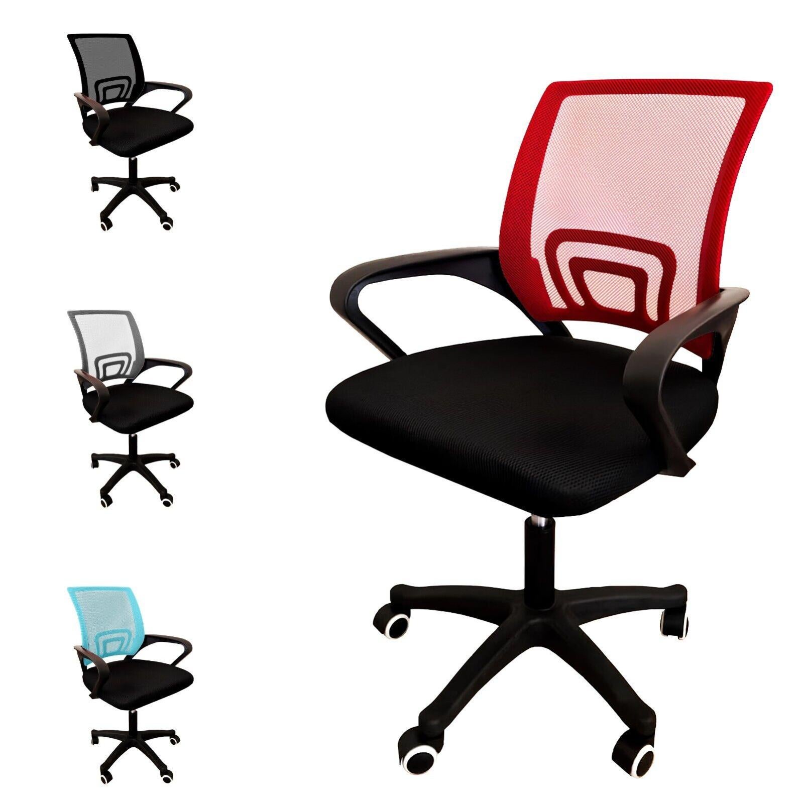 Braccioli Regolabili Sedia Ufficio Ergonomica Con Rete - Regolabile, Reclinabile E Girevole Sedia Ufficio Nera - Foto 2