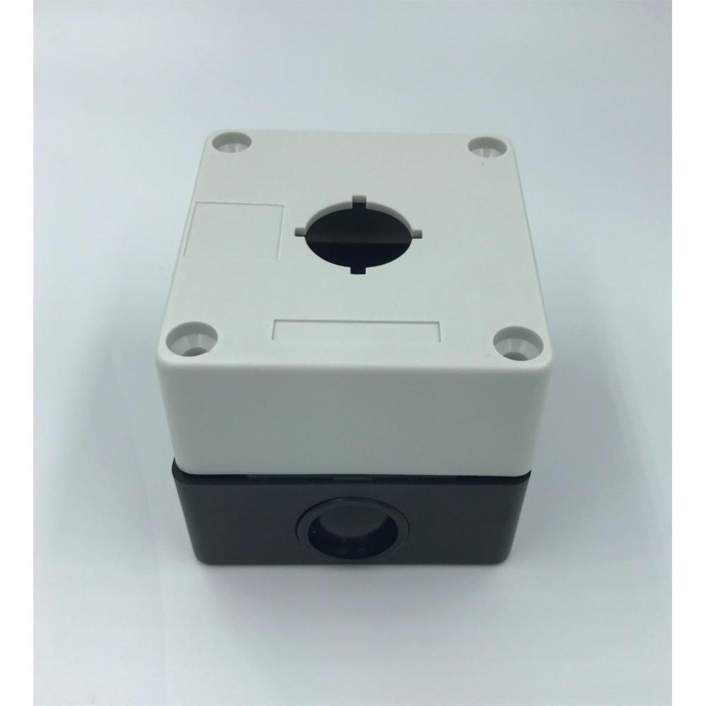 Boîtier 1 trou 22mm de diamètre pour bouton contact voyant BOX122 Leroy Merlin