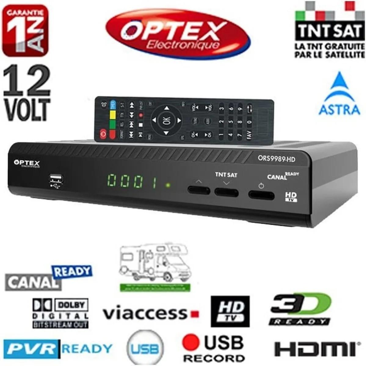 Récepteur Satellite SERVIMAT Vega 3 Reconditionné Full HD + Carte TNTSAT V6 - Enregistrement, Contrôle Direct, Multi-sat