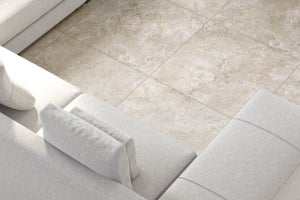 Marmo travertino crosscut bianco lastra 6 mm - Piastrelle di