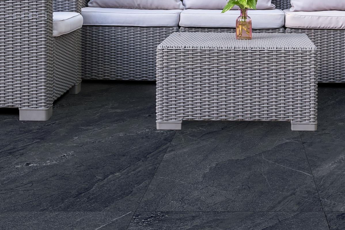 Piastrelle Mosaico In Marmo Nero Grigio Antracite - Foglio 305x305 Mm Per Pavimenti E Pareti Bagno/Cucina - Foto 12