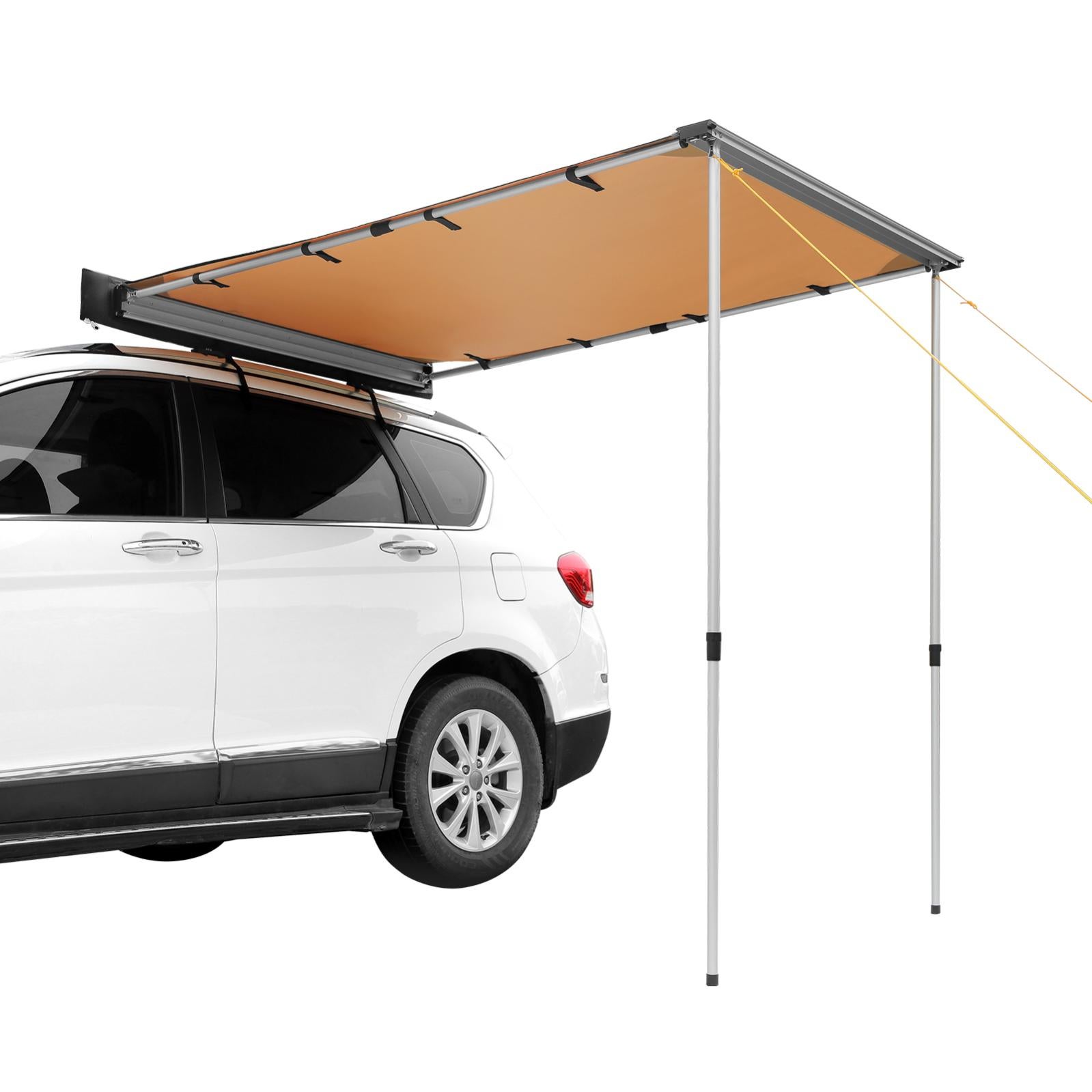 Auvent Voiture 3x4m étanche UV - Pour SUV, Van, Camping-car - Poteaux Réglables, Installation Facile