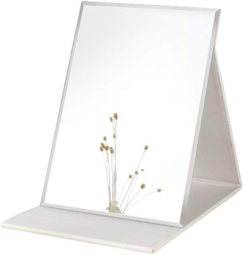 Miroir De Maquillage Pliable HD - Portable Avec Support Multi-Angles - Verre Clair Sans Distorsion - Pour Voyage Ou Maison