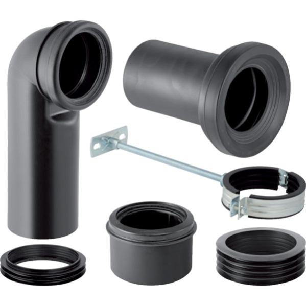Geberit Set Di Collegamento Per WC Sospeso – 18,5 Cm – Bianco Alpino (152.426.11.1)