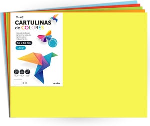 Cartulina de Colores, Cartulina Grande 50x65 cm de Colores Claros e  Intensos, Cartulinas de Colores 180g para Manualidadesr x250 hojas,  surtido)